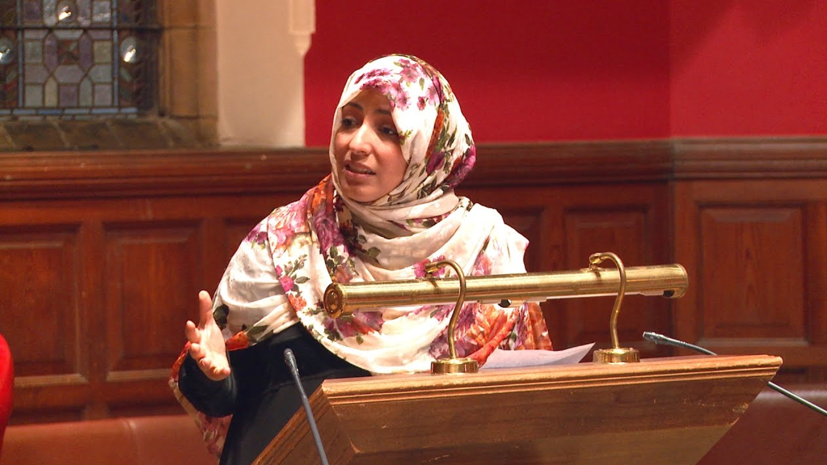 “Freedom of Speech and Human Rights in Yemen” by Tawakkol Karman in Madrid 